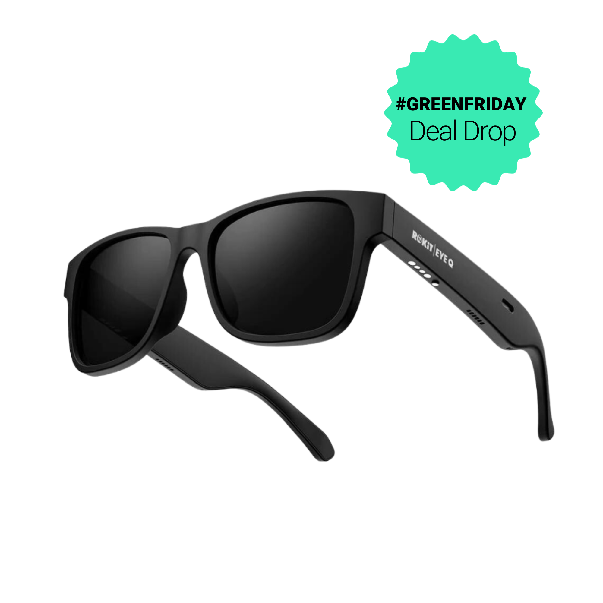 Rokit Eye Q Smart Glasses - Black