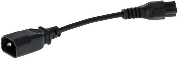Clover to IEC Male Power Cable, 15 cm Length - Like New