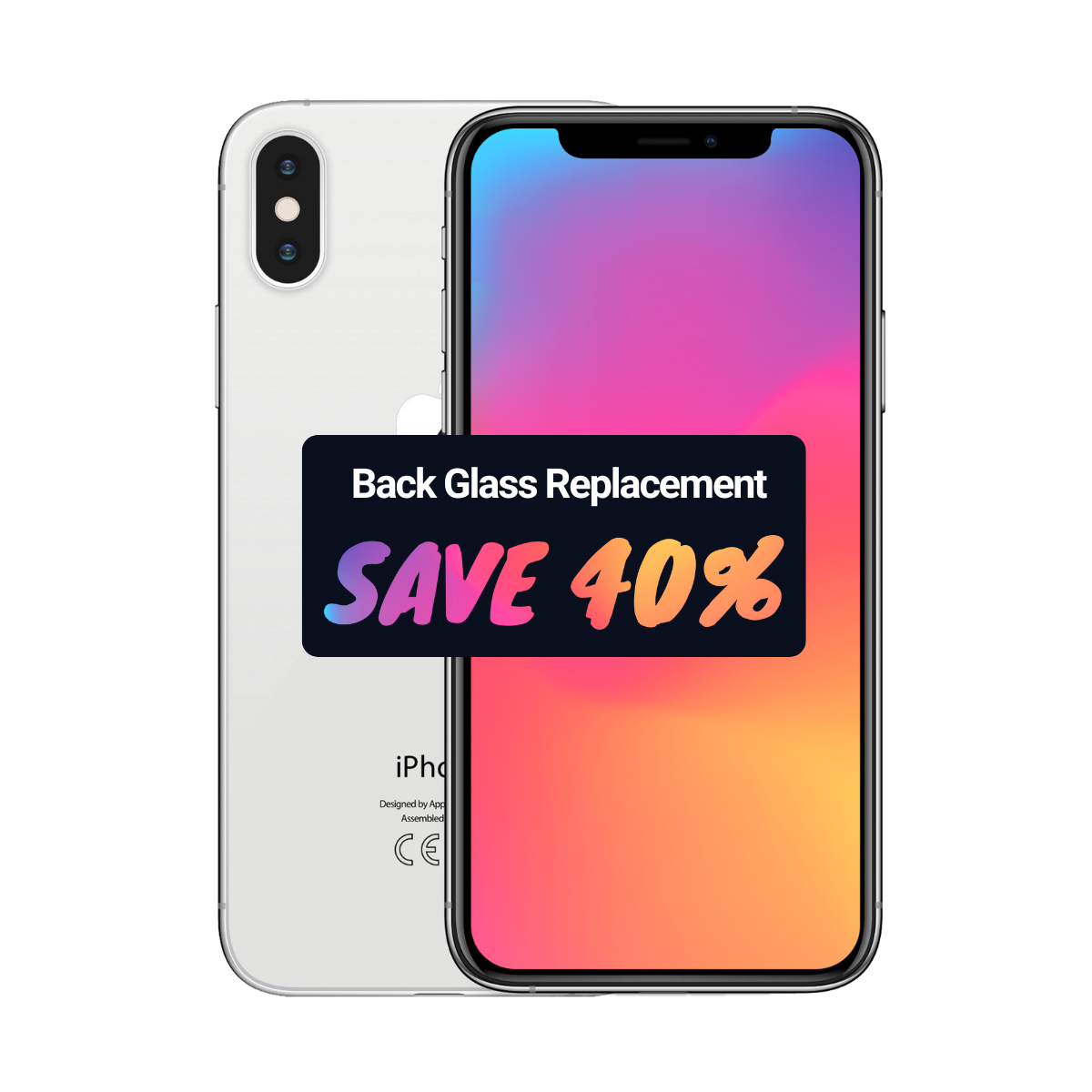 iPhone X Back Glass Replacement Voucher