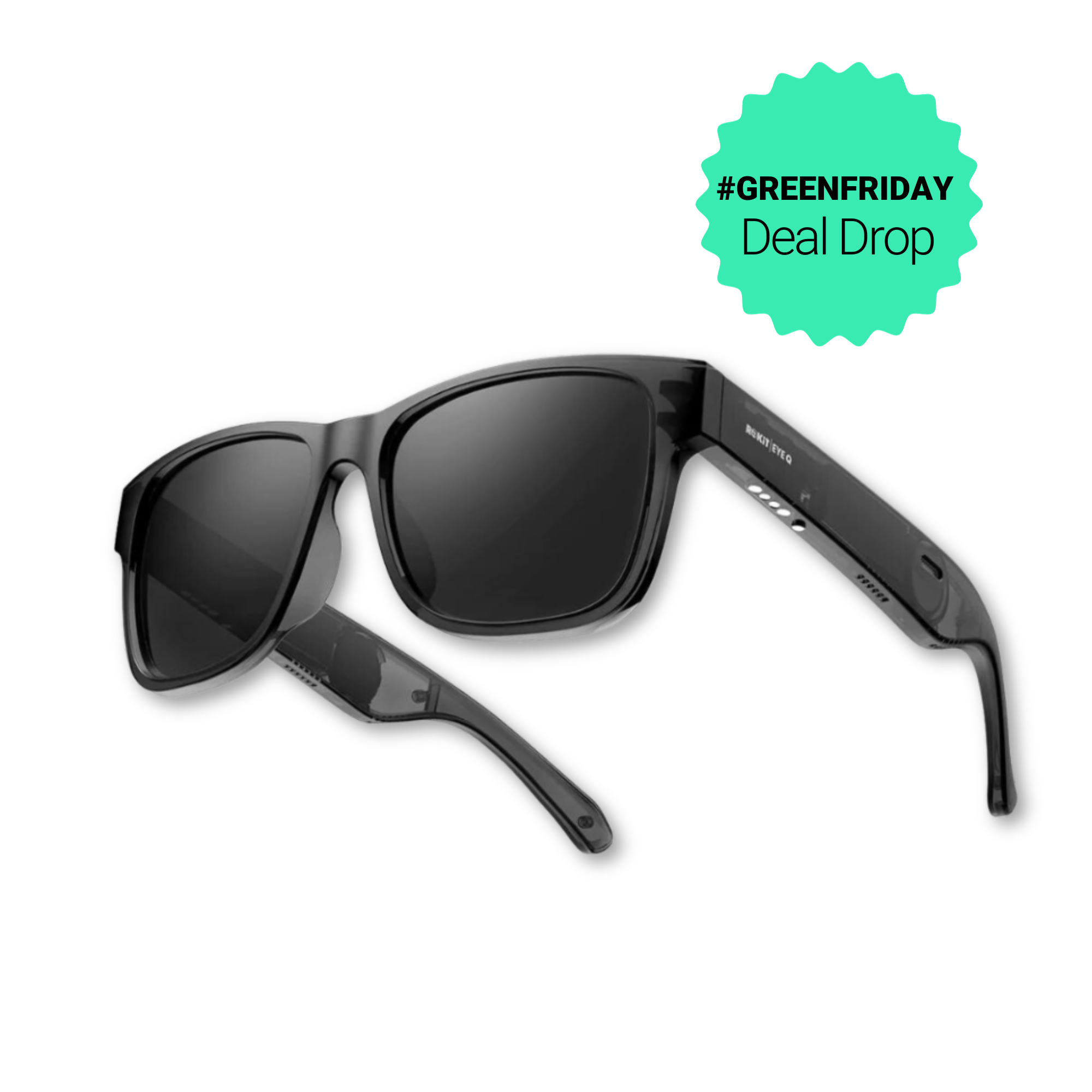 Rokit Eye Q Smart Glasses - Nero Black