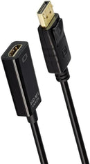 LinkQnet DisplayPort 4K Male to HDMI Female Adaptor Black-1