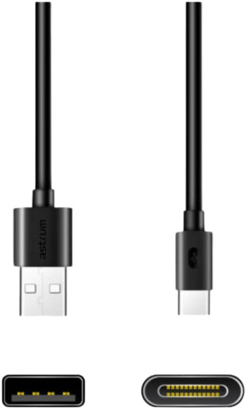 Astrum UT320 USB-A to USB-C Cable 2m, 480Mbps Fast Charge & Data Sync for iPhone, Samsung, iPad & USB-C Device