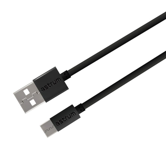 Astrum Verve UC20 USB 2.0 to USB-C Fast Charging Cable with 480 mbps data transfer 2A output 3ft