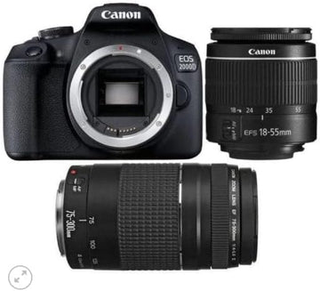 Canon EOS 2000D 24 MP Double IS Digital Camera Kit - Pre-Owned -Like New