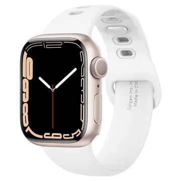 Apple Watch Series 9 GPS + Cellular 41mm Aluminum Gold Case + White Strap