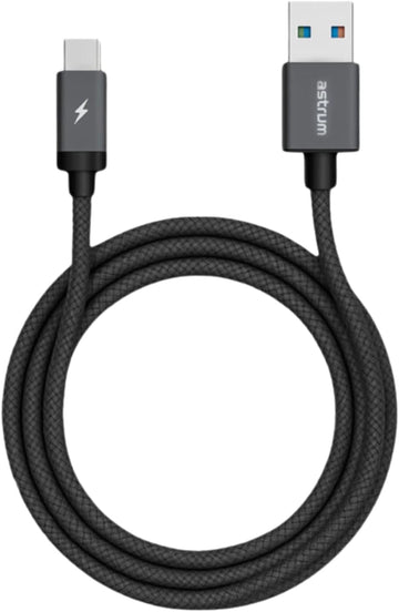 Astrum UT620 USB A to USB C Cable with 3Gbps speed 1m cable length sync braided cable compatible
