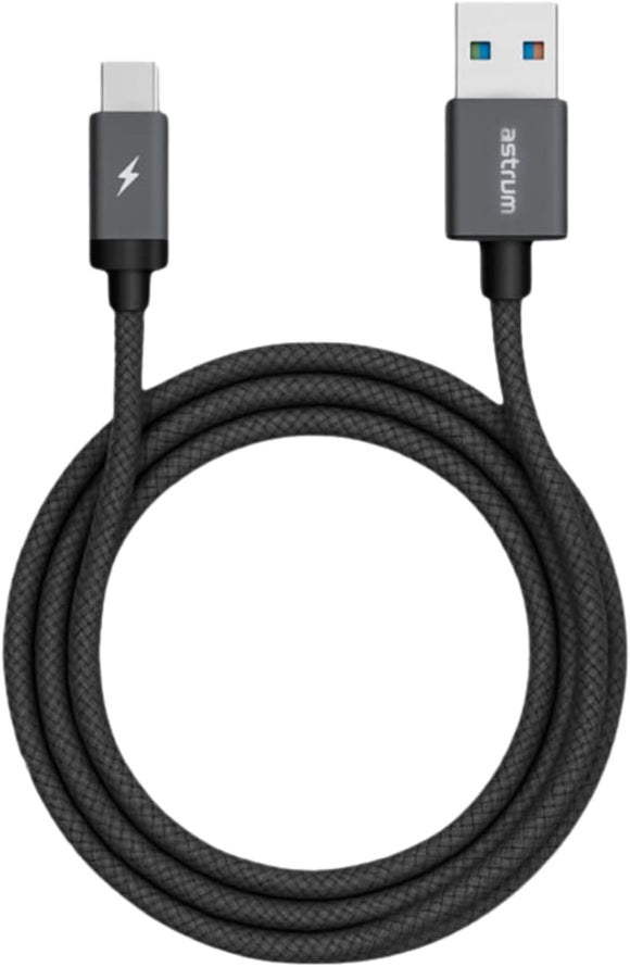 Astrum UT620 USB A to USB C Cable with 3Gbps speed 1m cable length sync braided cable compatible