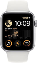 Apple Watch SE GPS Aluminum 44mm (2nd Gen) Silver + White Strap-1