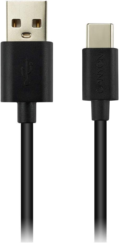 Canyon UC-2 5W USB 2.0 Type A to Type C Cable 2 Meter Length Black