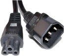 Clover to IEC Male Power Cable, 15 cm Length - Like New-1