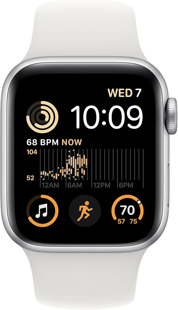 Apple Watch SE2 GPS + Cellular 40mm Silver with White Strap