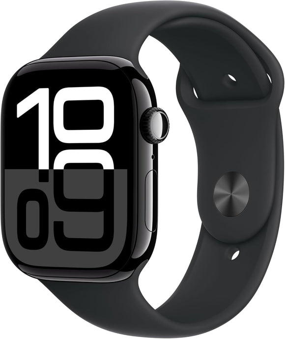 Apple Watch Series 10 (GPS+Cellular) (46mm) Jet Black Aluminum + Midnight Band