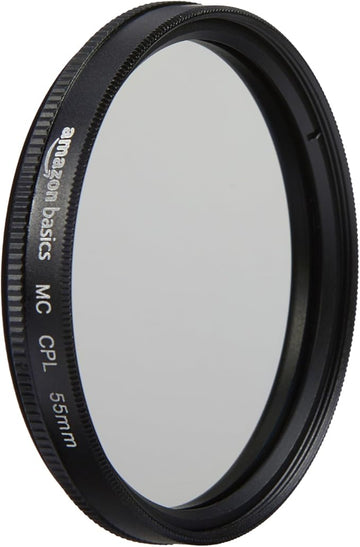 Amazon Basics Circular Polarizer Camera Lens Filter - 55 mm