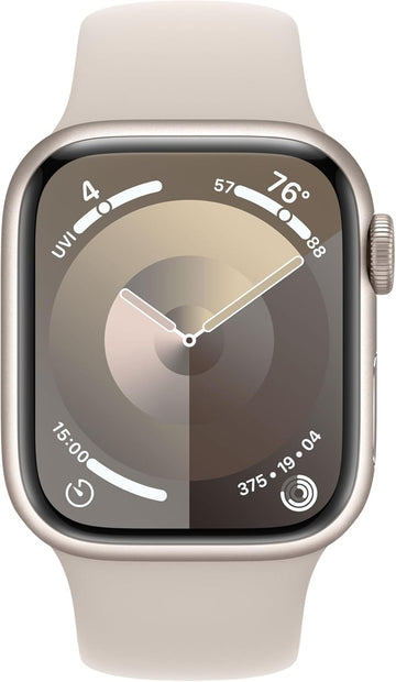 Apple Watch Series 9 GPS + Cellular 45mm Aluminum Starlight Case + Starlight Strap