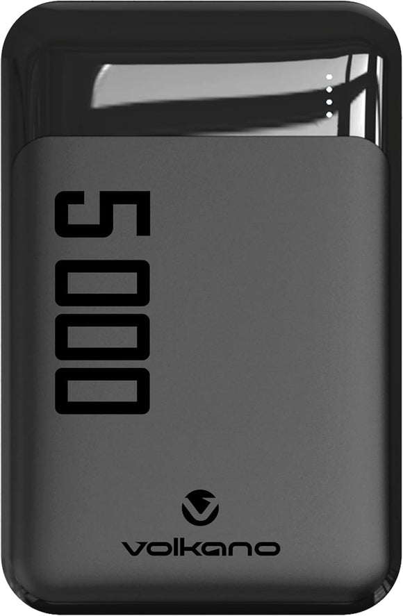 Volkano Punch Series 5000mAh Powerbank, Black