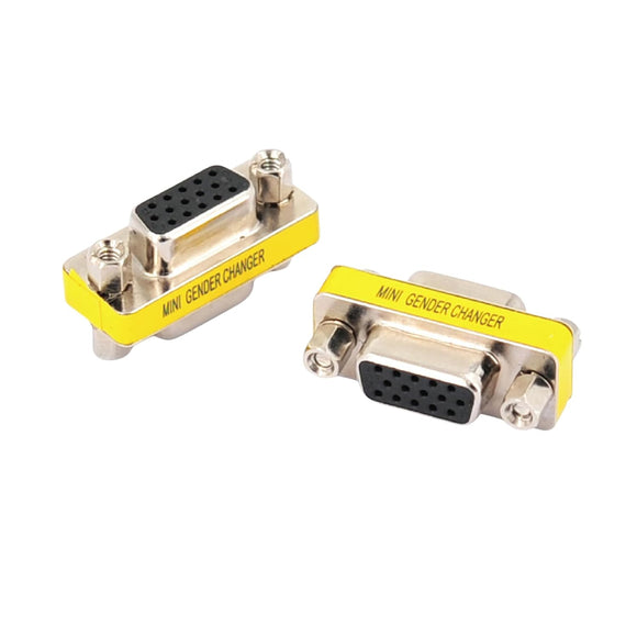 astrum PA220 SVGA Coupler Female to Female Adapter with 15P VGA Input & Output, Molded Design, Portable, Connects and Bridges Two VGA Male Cables.
