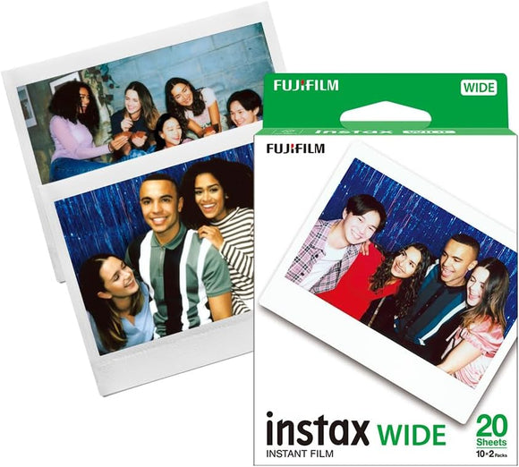 Fujifilm Instax Wide Instant Film 20 Sheets White