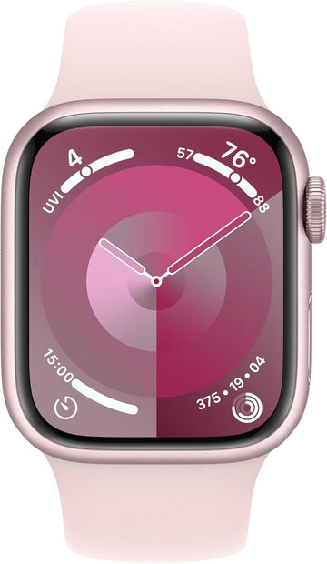 Apple Watch Series 9 GPS + Cellular 41mm Aluminum Pink Case + Starlight Strap