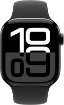 Apple Watch Series 10 GPS + Cellular 42mm Aluminum Midnight Case + Starlight Strap-1