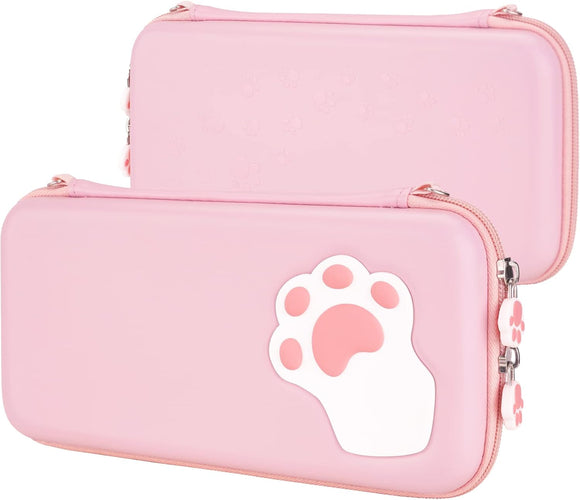 eXtremeRate PlayVital Pink Switch Lite Travel Carrying Case for Ntendo Switch Lite - Pre-Owned - Like New