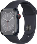 Apple Watch Series 8 GPS + Cellular 41mm Aluminum Midnight Case + Black Strap-2