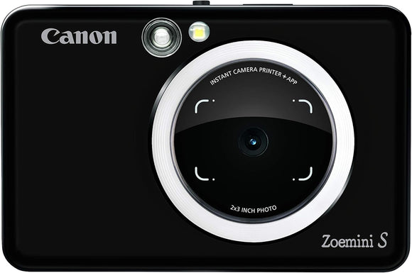 Canon Zoemini S Instant Camera Colour Photo Printer, Matt Black - Pre-Owned