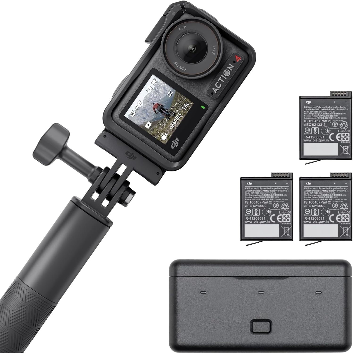 DJI Osmo Action 4 Camera Adventure Combo - Pre-Owned - Like New