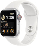 Apple Watch SE2 GPS + Cellular 40mm Silver with White Strap-2
