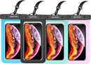 newppon Waterproof Cell Phone Pouch 3 Pack Underwater Dry Bag Case Lanyard - Water Proof Clear Ho-1