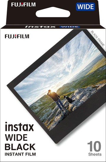 instax Fujifilm instax Wide Black Frame Instant Film 10 Sheets - Damaged Packaging