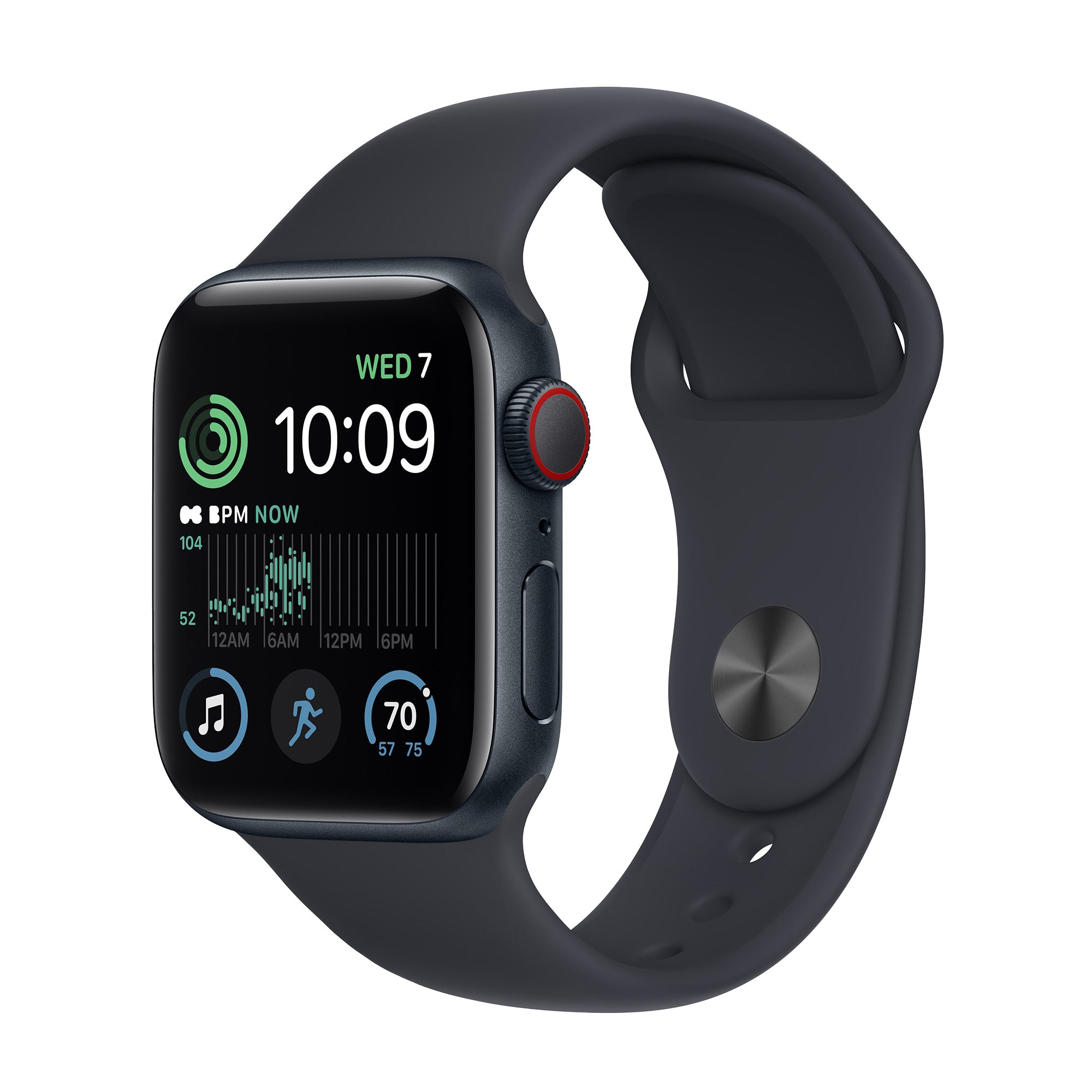 Apple Watch SE 2nd Gen GPS + Cellular Midnight Aluminium Case 44mm