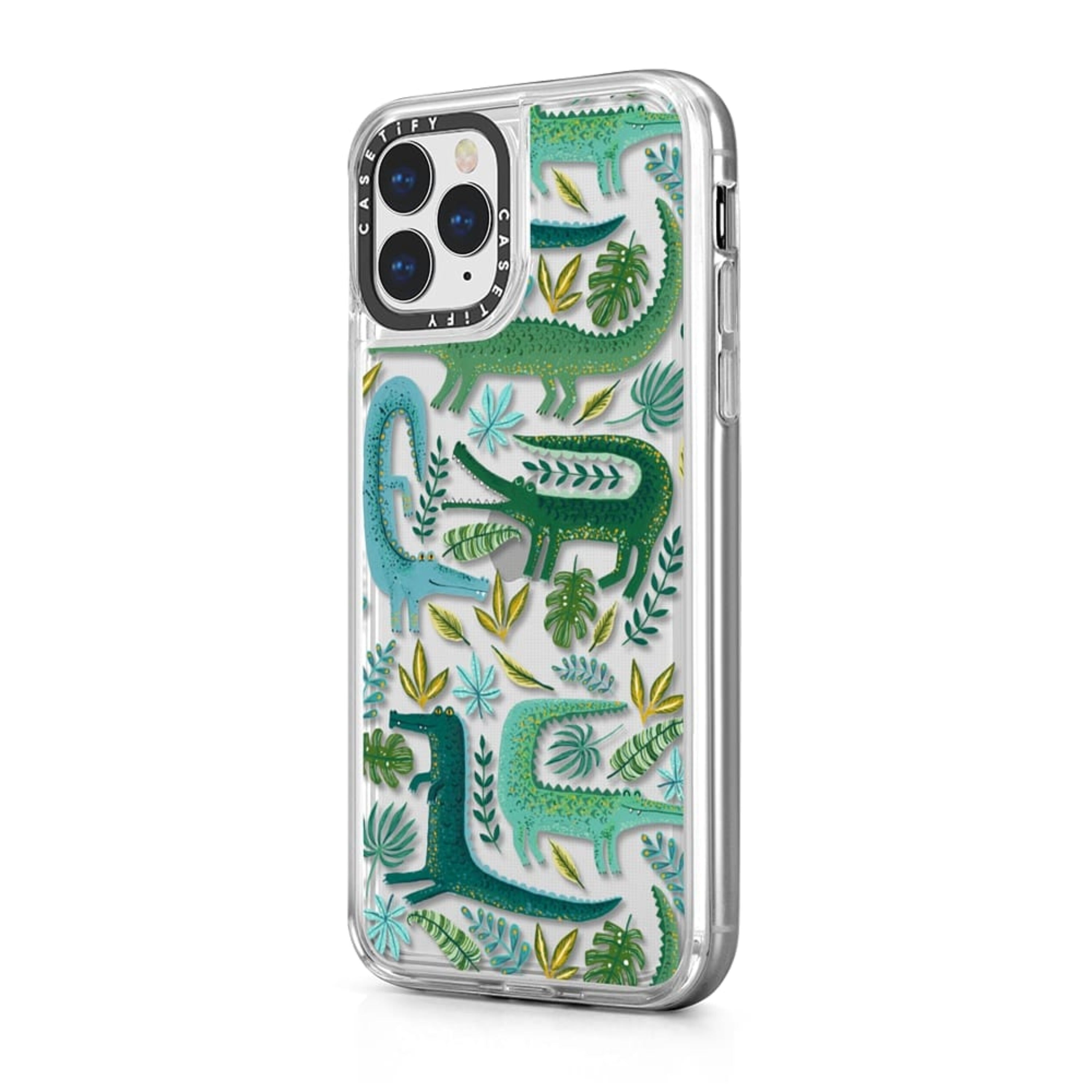 Casetify iPhone Grip Green Crocodiles Wildlife Case - weFix | Buy