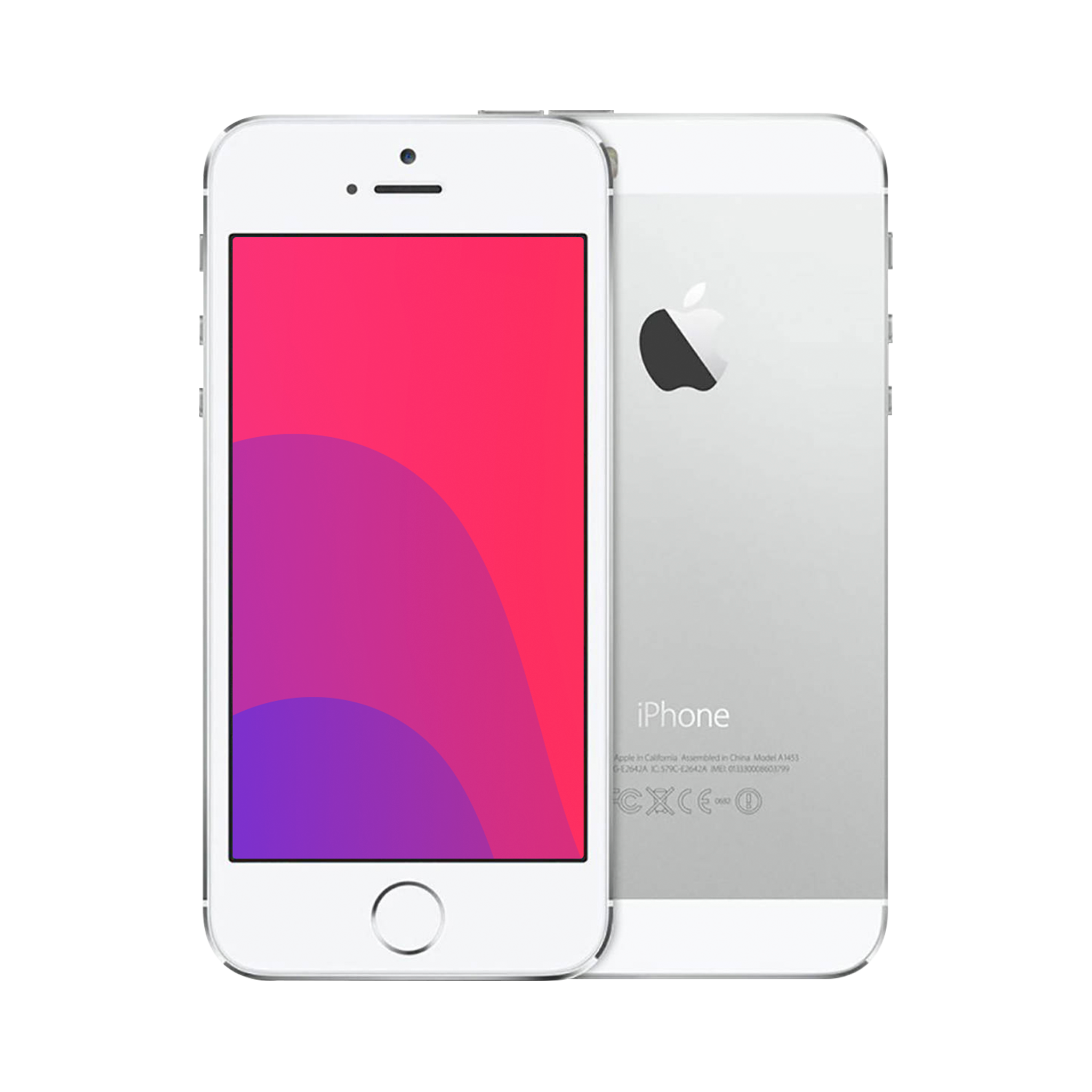 iPhone 5s Silver 32 GB au バッテリー交換済み - スマートフォン本体